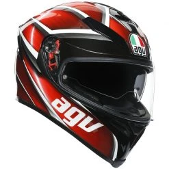 Integralhelm Aus AGV K5 S Multi TEMPEST Motorradfaser Schwarz Rot