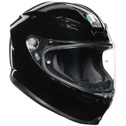 Integralhelm Aus Fiberglas AGV K6 Mono Gloss Black