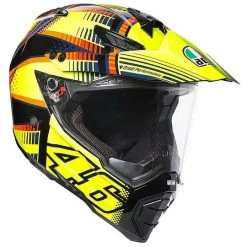 Integralhelm Moto Cross Enduro AGV AX-8 Dual-EVO 2015 Soleluna Schwarz Gelb