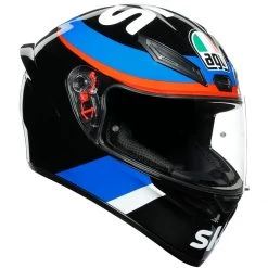 Integrierter Motorradhelm AGV K-1 Replica VR46 SKY RACING TEAM Schwarz Rot