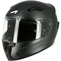 Integrierter Motorradhelm Astone GT3 Solid Titanium Matt
