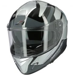 Integrierter Motorradhelm Aus Astone Fiber GT1200 F ADN Silbergrau