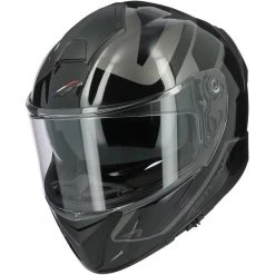 Integrierter Motorradhelm Aus Glänzender Schwarzer Faser Astone GT1200 F ADN