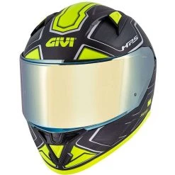 Integrierter Motorradhelm Givi 50.6 Sport Deep Black Yellow Fluo Doppelvisier
