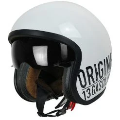 Jet Custom Motorradhelm Origine SPRINT GASOLINE 13 Glossy White