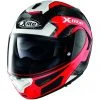Modular Carbon Motorradhelm X-Lite X-1005 Ultra Carbon FIERY N-Com 028 Schwarz Rot Weiß