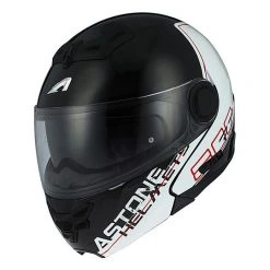 Modular Motorradhelm Astone RT800 Linetek Schwarz Rot