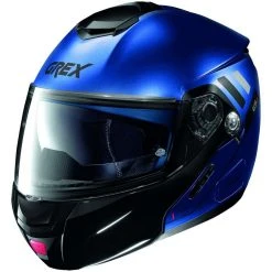 Modulare Motorradhelm-Zulassung P / J Grex G9.2 OFFSET N-Com 015 Flat Cayman Blue