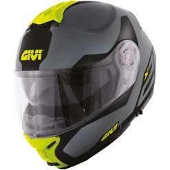 Modularer Motorradhelm P / J Givi X.21 HERAUSFORDERER Spirit Black Grey Grey Yellow