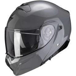 Modularer Motorradhelm Zugelassen P / J Scorpion EXO-930 SOLID Grau