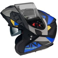 MT Helmets Modularer Motorradhelm Zugelassener P / J Mt Helm ATOM SV W17 A2 Matt Gray