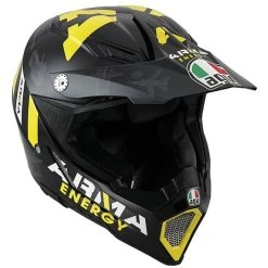 Moto Cross Enduro Helm AGV AX-8 Evo Multi Waffe Schwarz