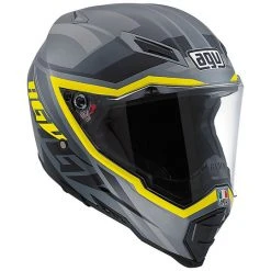 Moto Cross Enduro Helm AGV AX-8 Evo Naked Multi Karakum Fluorescent Yellow