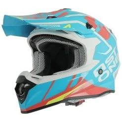 Moto Cross Enduro Helm Astone MX800 Trophy Blau
