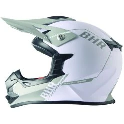 Moto Cross Enduro Helm BHR 812 Off Road Matt Weiß