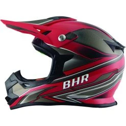 Moto Cross Enduro Helm BHR 812 Off Road Power Rot