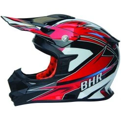 Moto Cross Enduro Helm BHR 812 Off Road Speed Rot
