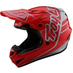 Troy Lee Designs Moto Cross Enduro Helm Troy Lee Design GP SILHOUETTE Rot Silber