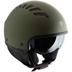 MOto Demi-Jet Helm Tucano Urbano EL'FRESH 1150 Matt Airbone Grün