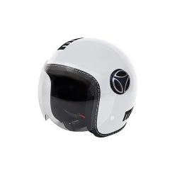 Moto Jet Helm Für Kinder Momo Design JET-BABY Glossy White Aufkleber Schwarz