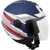 Moto Jet-Helm Mit Visier CGM Lange 107x Manchester Matt White Blue