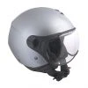 Moto Jet-Helm Mit Visier Sagomata CGM Florenz Grau Rad