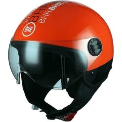 Moto Jet Helmvisier Gewölbte BHR 801 Art-orange