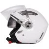 Motorrad Helm Jet Double Double Visor BHR 709 Glossy White
