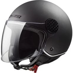Motorrad Helm Jet Ls2 OF558 SPHERE LUX Solid Matt Titan + Rauchglas