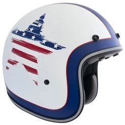 Motorrad Helm Vintage Jet Custom In Faser Cgm 170 ENTDECKUNG Matt White