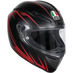 Motorrad-Sturzhelm Agv Integral Schnelle S Multi Predator Schwarz Rot Opaque