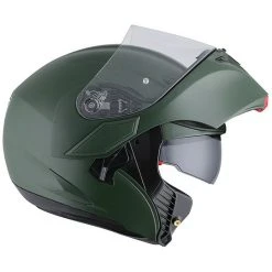 Motorrad-Sturzhelm Agv Modular Compact ST Doppel Zulassung Militärgrün Matt