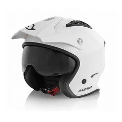 Motorrad-Sturzhelm Jet Acerbis Model Air Gloss White