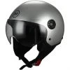 Motorradhelm Demi-Jet Domed Visier BHR 801 Silber