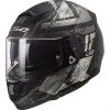 Motorradhelm HPFC Fiber LS2 FF397 VECTOR Hunter Schwarz Titan Matt
