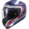 Motorradhelm HPFC LS2 FF327 CHALLENGER Fusion Blau Rot