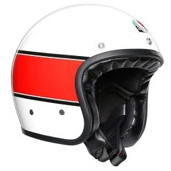 Motorradhelm Jet AGV Legend X70 Multi MINO 73 Weiß Rot