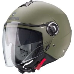 Motorradhelm Jet Caberg RIVIERA V4 Military Grün Opak