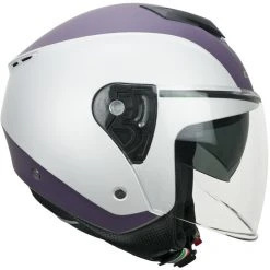 Motorradhelm Jet CGM 125g VIPER BICO Lila Matt Weiß