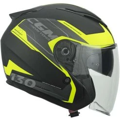 Motorradhelm Jet CGM 130S DAYTONA APACHE Graphite Matt Fluo Yellow