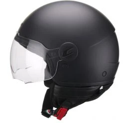 Motorradhelm Jet CGM GLOBO Basic Mattschwarzes Visier