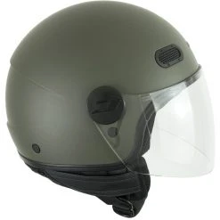 Motorradhelm Jet CGM GLOBO Mattgrün Satin Langvisier
