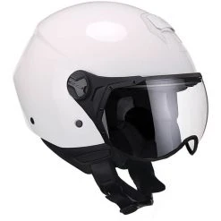 Motorradhelm Jet CGM Modell 107a FLORENCE MONO Shaped Visier Weiß