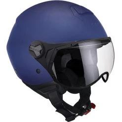 Motorradhelm Jet CGM Modell 107a FLORENCE MONO Visier Geformt Blau Satin