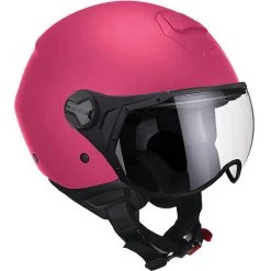 Motorradhelm Jet CGM Modell 107a FLORENCE MONO Visierförmig Pink Opaque
