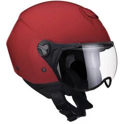 Motorradhelm Jet CGM Modell 107a FLORENCE MONO Visierform Rot