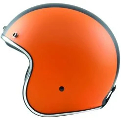 Motorradhelm Jet Custom Bhr 811 Matt Orange Schwarz