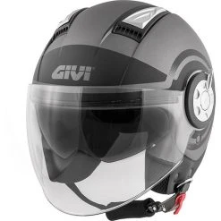 Motorradhelm Jet Givi 11.1 AIR JET-R RUND Titan Schwarz