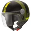 Motorradhelm Jet Givi Modell 10.7 Mini-J Concept Matt Schwarz Grün