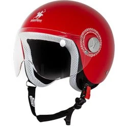 Motorradhelm Jet Kind Rodeo Drive RD109 Kinder Mono Rot